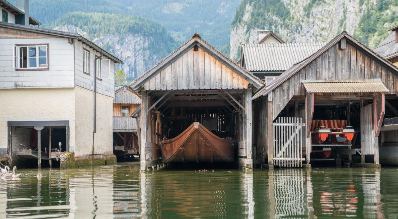 Glueck Am See - Apartment Mit Seezugang 哈尔施塔特 外观 照片